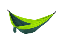 Hamaka závesná sieť pre dve osoby 3 x 2 m zelená