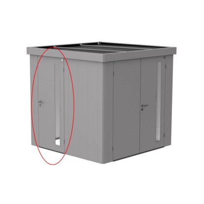 Biohort Prídavné dvojkrídlové dvere pre domček Neo strieb. metalické 200 x 167cm