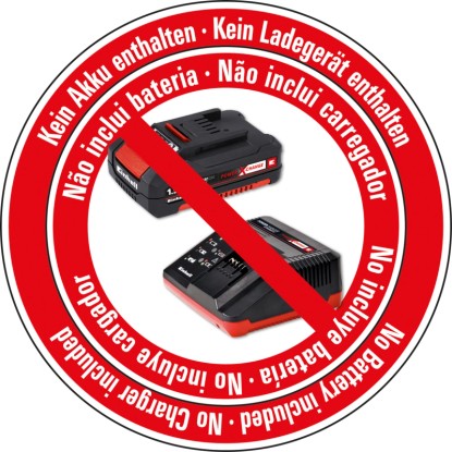 Symbol: Batéria a nabíjačka nie sú súčasťou balenia. Teplovzdušná pištoľ sa predáva samostatne.