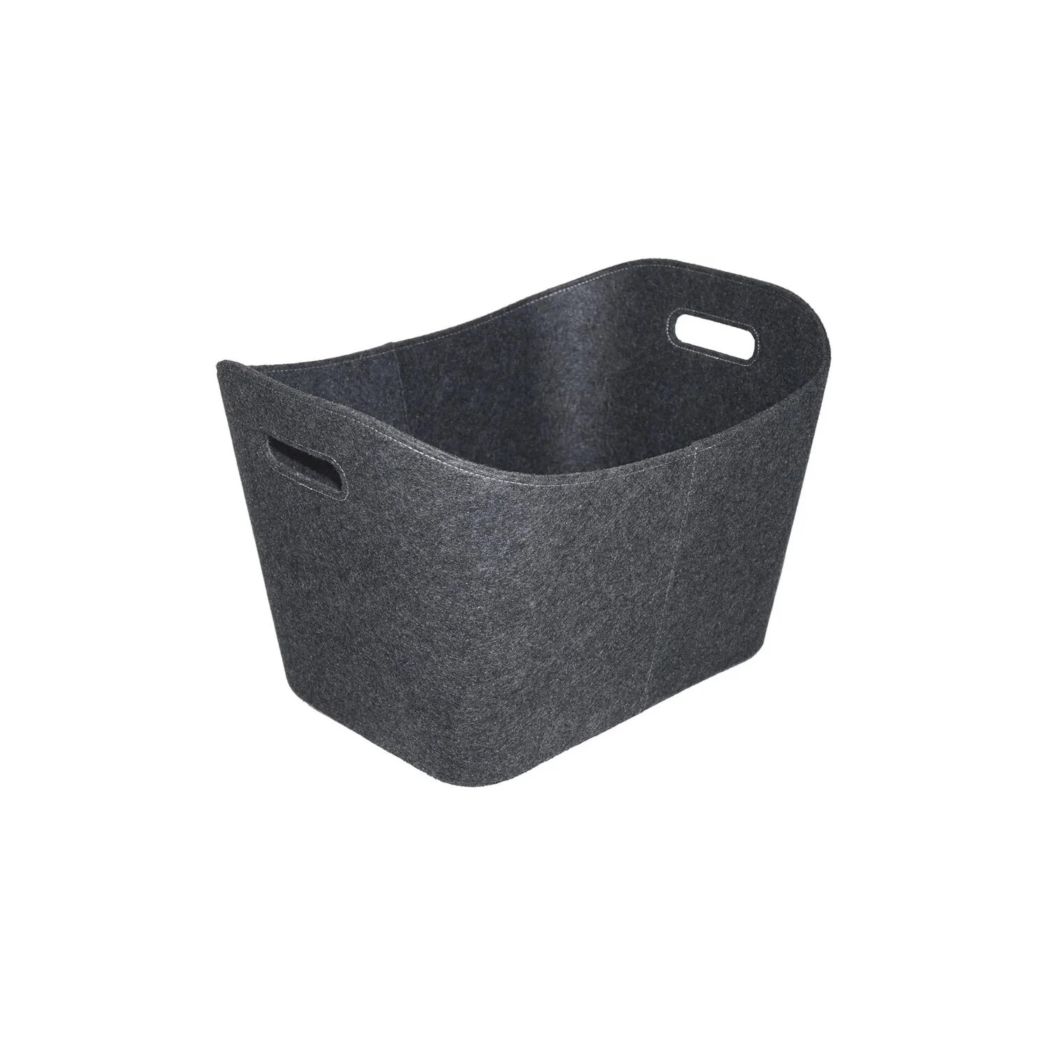 E-shop FIREFIX Plstený kôš na krbové drevo, antracitová, 56 x 42 x 35 cm
