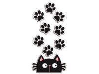Crearreda Samolepiaca 3D dekorácia 59516 motív mačka s labkami, veľ. S