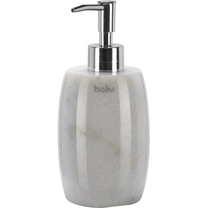 baliv Dávkovač mydla mramor bielo-sivý