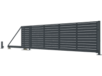 JARMEX Posuvná brána SALERNO, antracit RAL7016, 1500 x 4000/6000 mm, Ľ JARMEX Posuvná brána SALERNO, antracit RAL7016, 1500 x 4000/6000 mm, Ľ