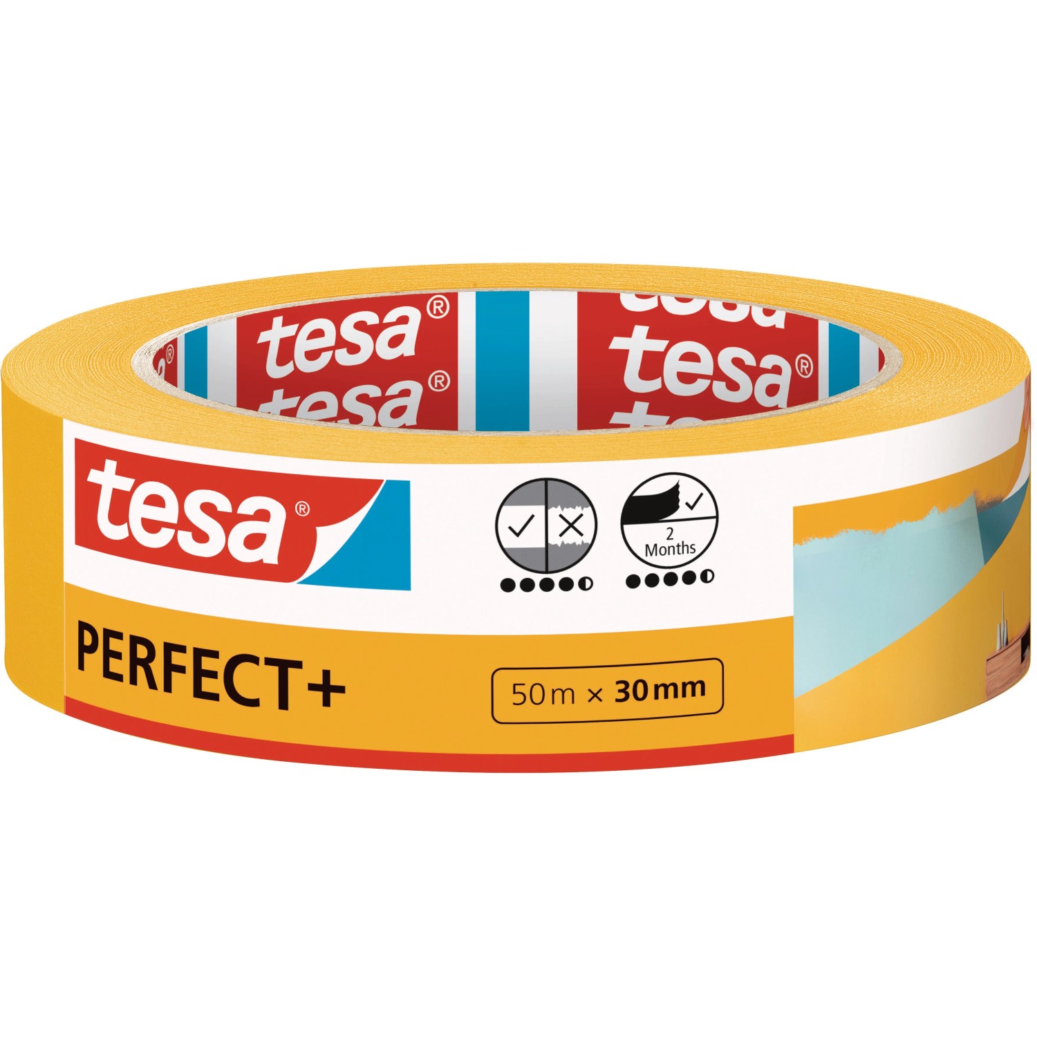 E-shop tesa Maskovacia páska PERFECT+, 50 m x 30 mm