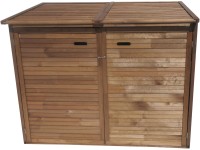 Box na smetiaky hnedý 132 x 157 x 97 cm