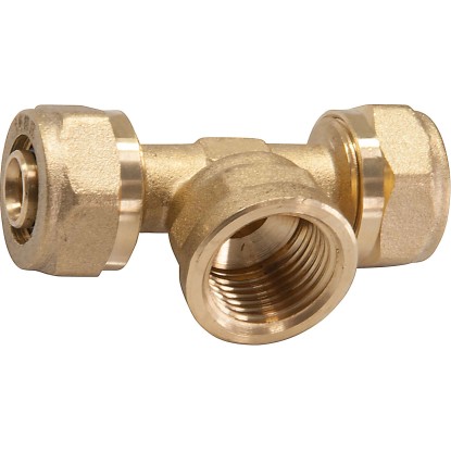 T-kus so zvieracím krúžkom 20 mm x 24,1 mm (Rp 3/4) x 20 mm mosadz