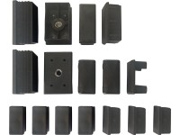 Kryty nôh pre antracitovú zostavu záhradného nábytku Longview 16 ks Kryty nôh pre antracitovú zostavu záhradného nábytku Longview 16 ks