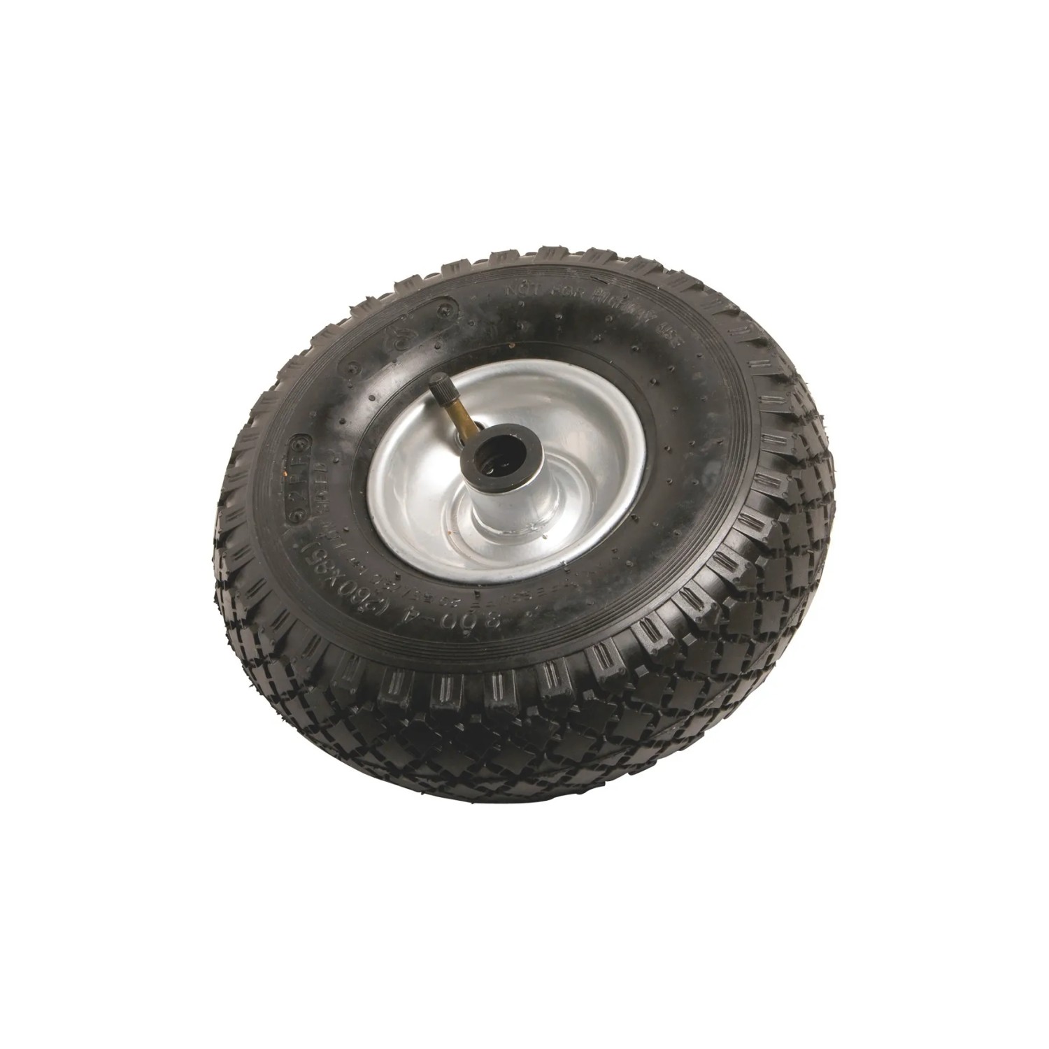 E-shop OBI Koliesko s pneumatikou blokový vzor, pr. 260 mm, 200 kg, strieborno-čierne