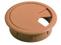 Hettich Záslepka na vedenie káblov, béžová, 60 x 21 mm