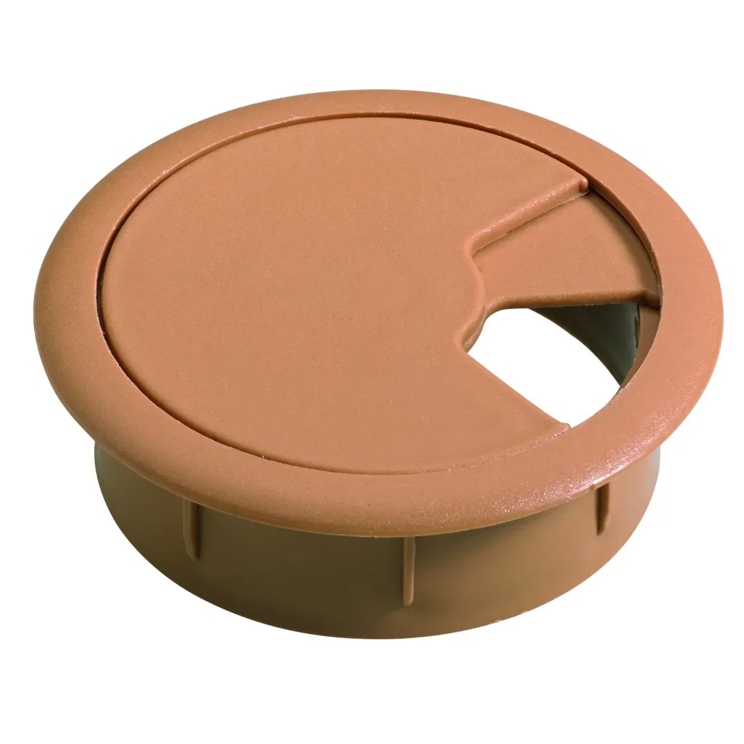 E-shop Hettich Záslepka na vedenie káblov, béžová, 60 x 21 mm