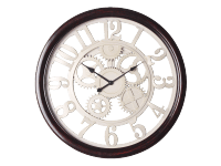 SPLENDID Nástenné hodiny BRUNN, hnedá/béžová, pr. 59 x 5 cm