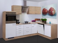 Flex-Well Kuchyňa Florida 280x170cm/typ2-chlad./rúra/var.doska/digestor/umývačka