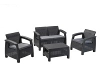 Keter Záhradná súprava Corfu II grafit Keter Záhradná súprava Corfu II grafit