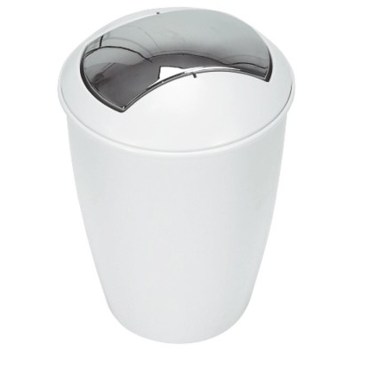 Spirella Odpadkový kôš Atlanta plastový biely