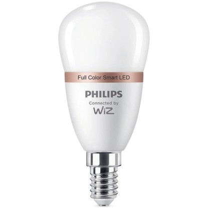 Philips Smart LED žiarovka E14 P45, 4,9 W, 470 lm, RGBW 2200-6500 K