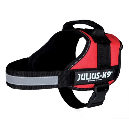 Julius K-9 Power postroj veľ. 0 M - L: 58 - 76 cm 40 mm červený