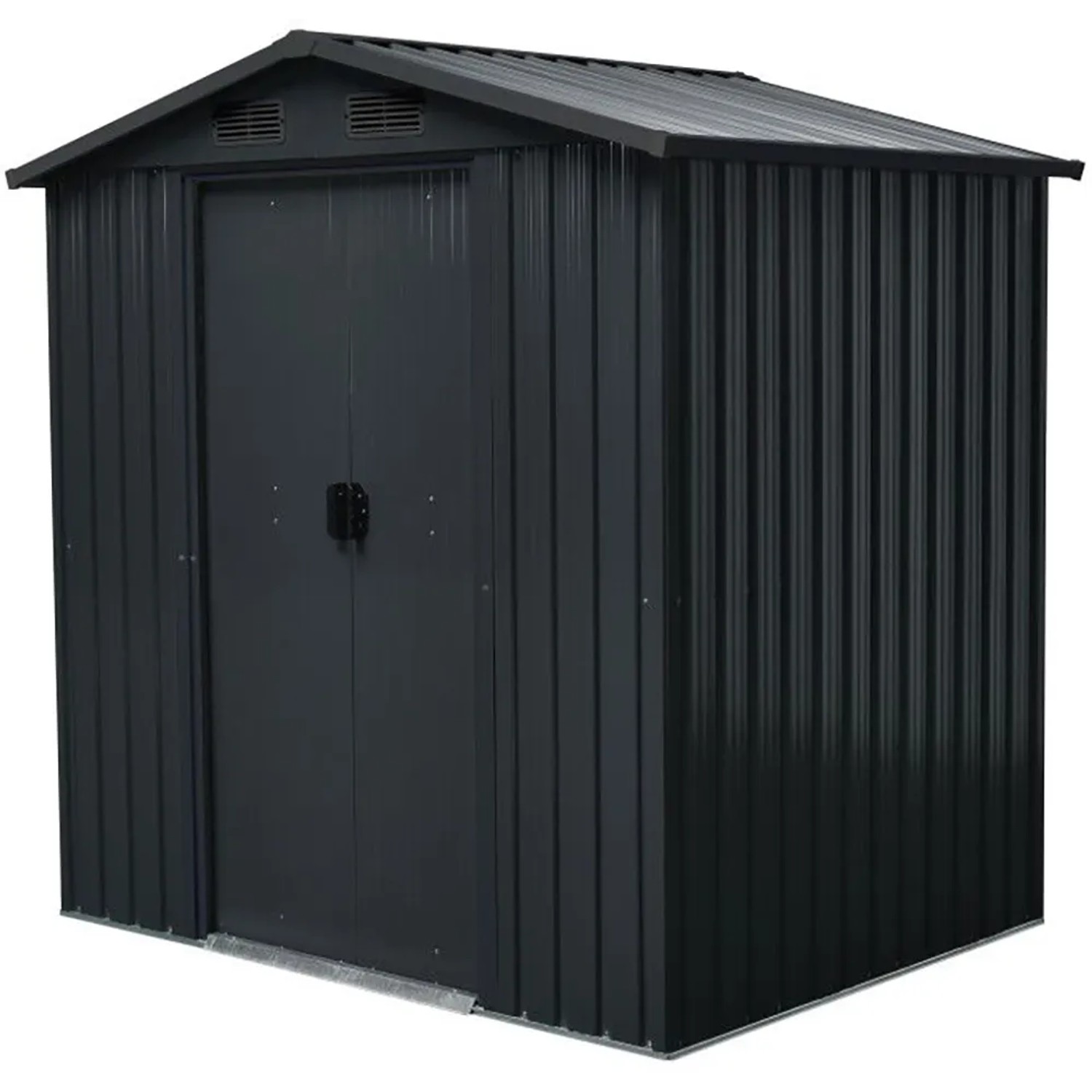 E-shop Floraworld Záhradný domček so sedlovou strechou S antracit 194 x 110 x 200 cm