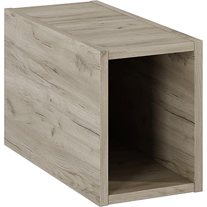 Maximus Nástenný kúpeľňový regál Stylo Slim, dub Sanremo, 20 x 45,6 x 26,6 cm