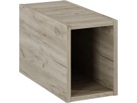 Maximus Nástenný kúpeľňový regál Stylo Slim, dub Sanremo, 20 x 45,6 x 26,6 cm