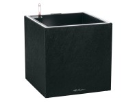 Lechuza Samozavlažovací kvetináč CANTO Slatestone LED Low tm.sivý 30 x 30 x 30cm