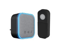 Solight Bezdrôtový domový zvonček 1L76B do zásuvky, learning code, 180m, čierna