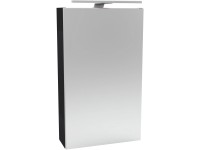 Fackelmann Kúpeľňová LED zrkadlová skrinka SBC antracitová 400 x 680 x 153 mm Ľ