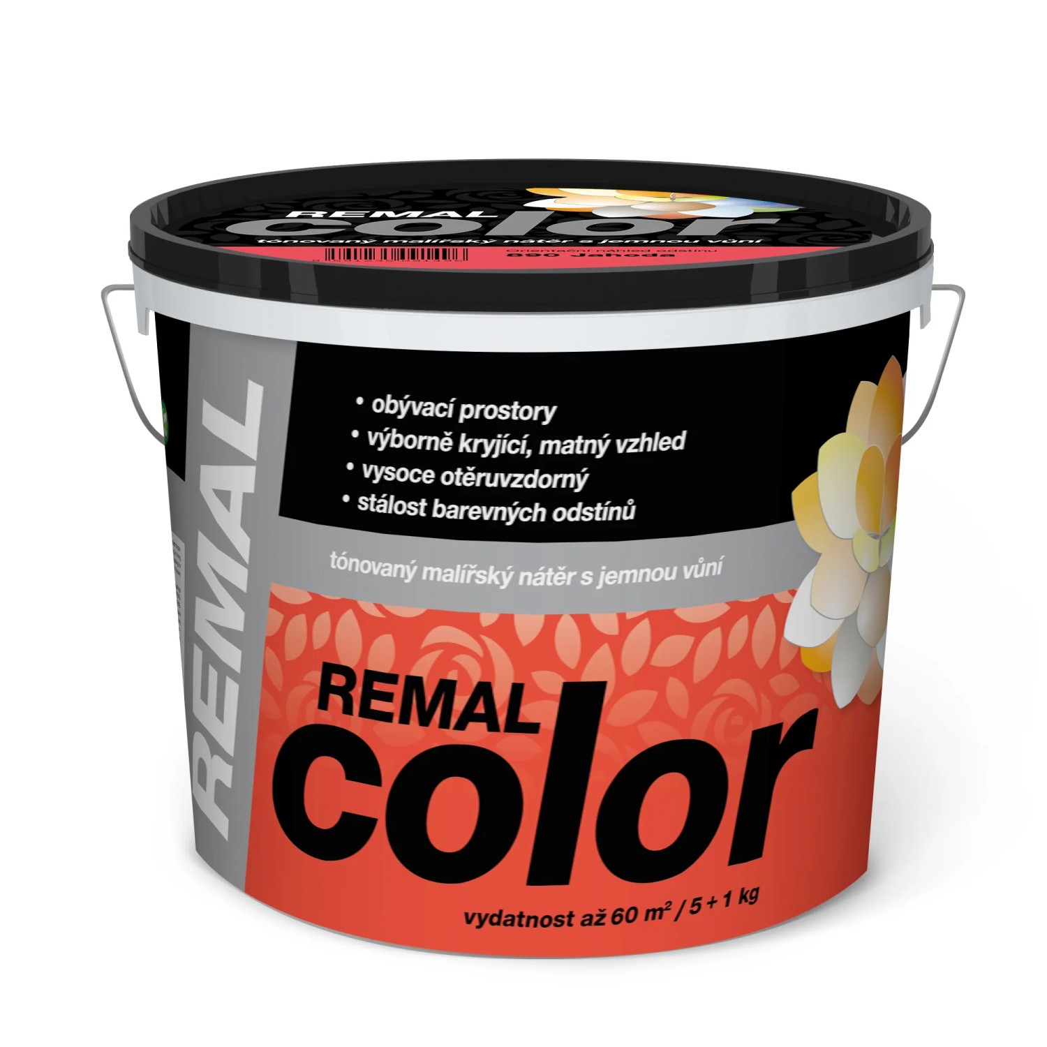 E-shop REMAL Color Tónovaný maliarsky náter s jemnou vôňou, 890 Jahoda, 5 + 1 kg