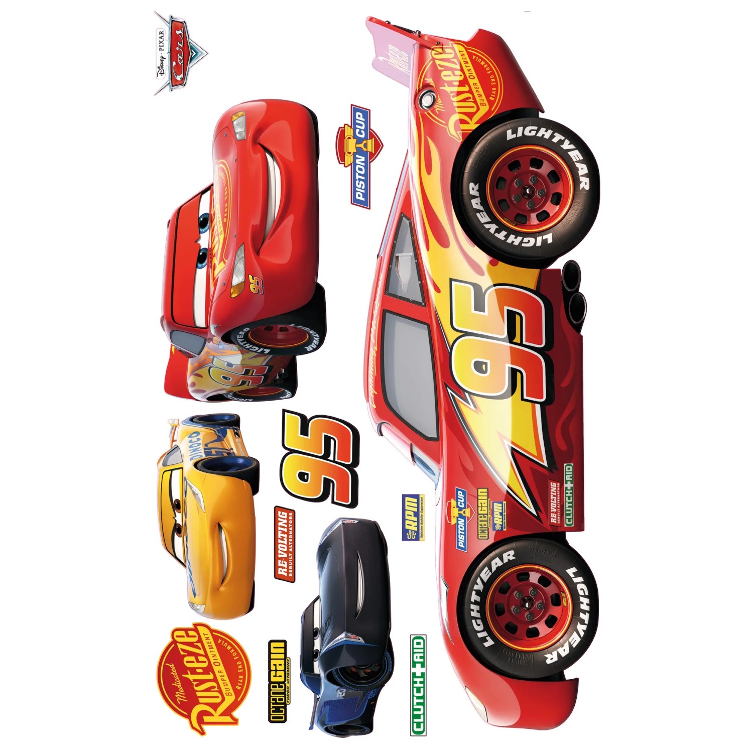 E-shop Komar Samolepiaca vliesová fototapeta Cars XXL 127 x 200 cm