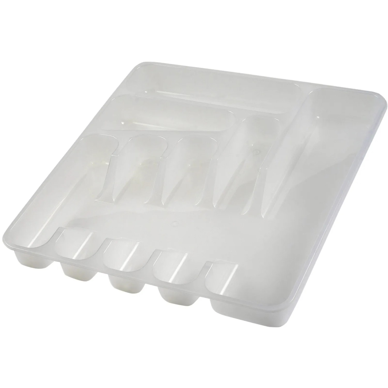E-shop Príborník Pablo 7 priehradiek 37 cm biely
