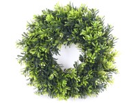 Dekoratívny veniec 28 cm krémový