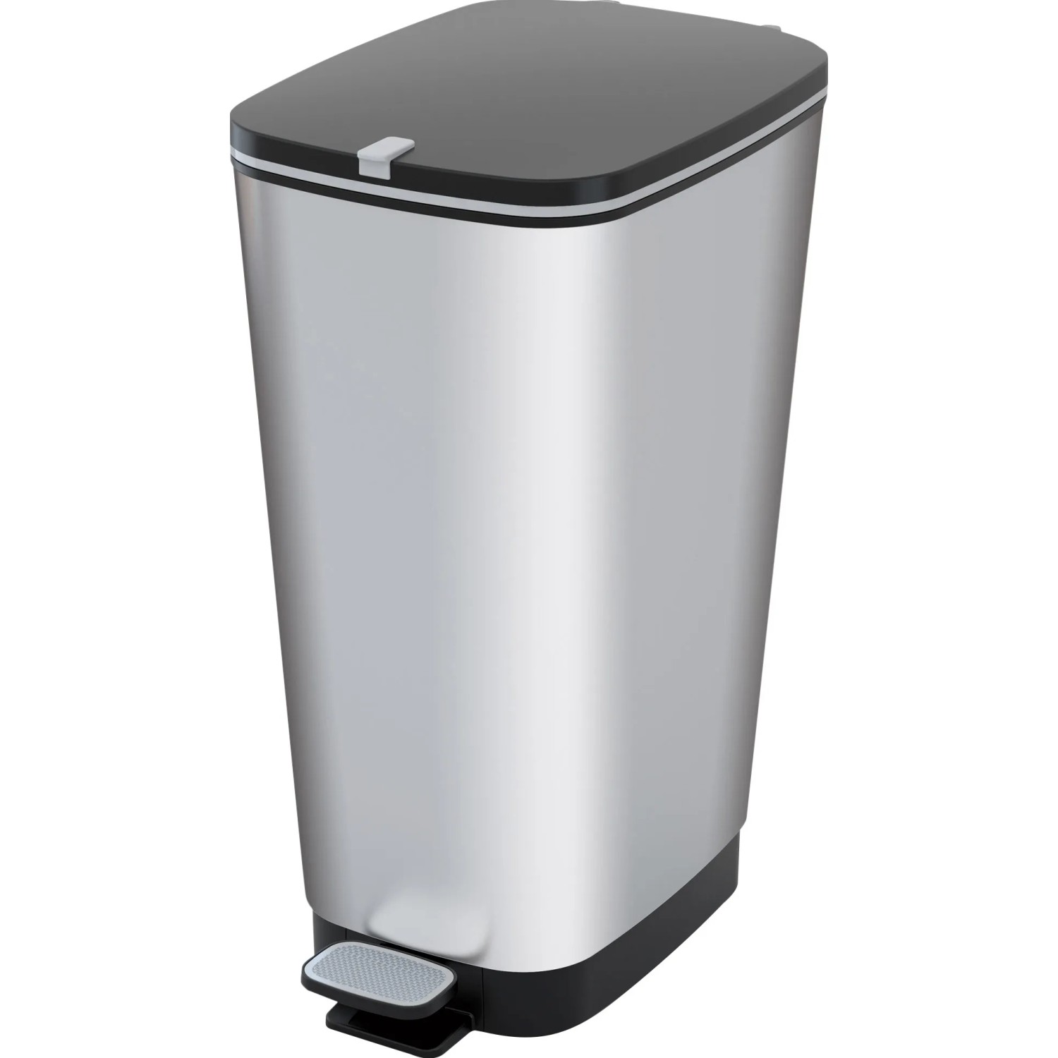 E-shop Kis Nášľapný odpadkový kôš Chic Bin L, strieborný, 45 l