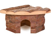 Trixie Rohový domček Jesper Natural Living 21 cm x 10 cm x 15/15 cm