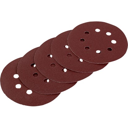 LUX-TOOLS Brúsny papier pre excentrické brúsky K80, pr. 125 mm, 5 ks