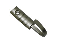 Gardinia háčik model Geo 2,5 cm strieborný matný