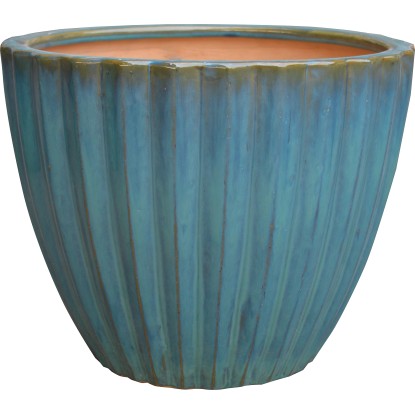 Kvetináč 25 cm x priemer 28 cm svetlomodrý