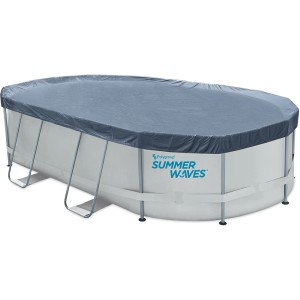 Kryt bazéna Summer Waves pre oválny bazén Active Frame, chráni pred lístím a nečistotami.