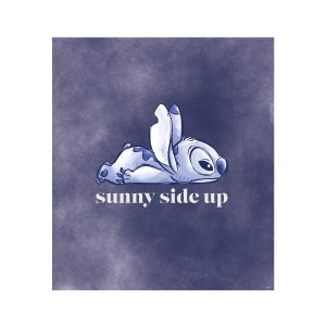 Komar nástenný obraz Stitch Sunny Side Up, 50x70cm, modrá nástenná dekorácia s kreslenou postavičkou.