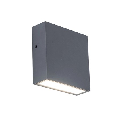 LUTEC LED nást. svietidlo GEMINI FX tm. sivé 9,5W 750lm 4000K IP54 38x110x110mm