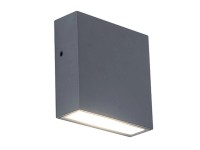 LUTEC LED nást. svietidlo GEMINI FX tm. sivé 9,5W 750lm 4000K IP54 38x110x110mm