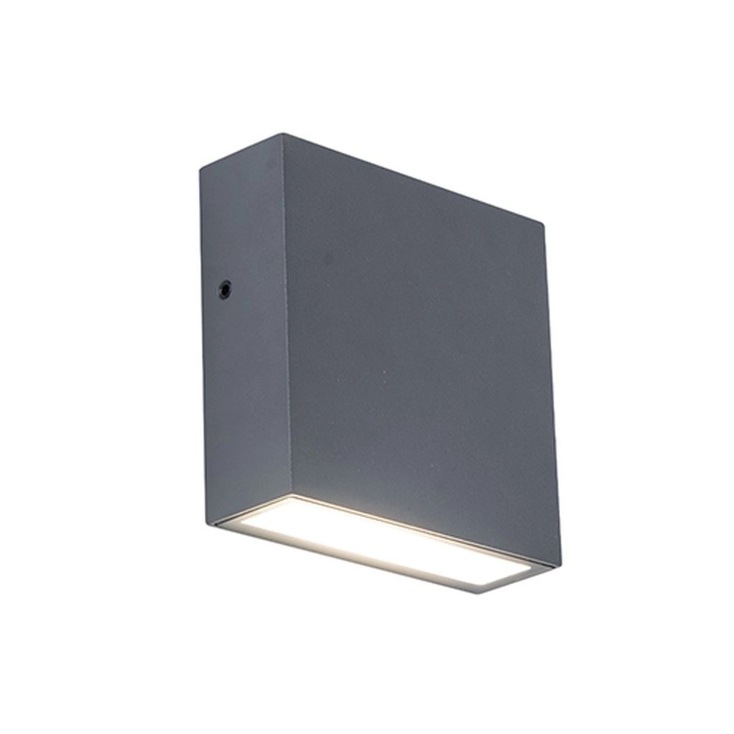 E-shop LUTEC LED nást. svietidlo GEMINI FX tm. sivé 9,5W 750lm 4000K IP54 38x110x110mm