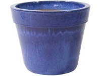 Mega Collections Kvetináč Glazed Basic Pot kobaltová modrá pr. 27 x 20 cm Mega Collections Kvetináč Glazed Basic Pot kobaltová modrá pr. 27 x 20 cm