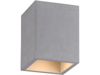 Paul Neuhaus Stropné svietidlo Eton, 1xGU10, vzhľad betónu, 11 x 11 x 14 cm