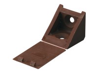 Hettich Univerzálny spojovací uholník, hnedý, 23 x 23 x 24 mm