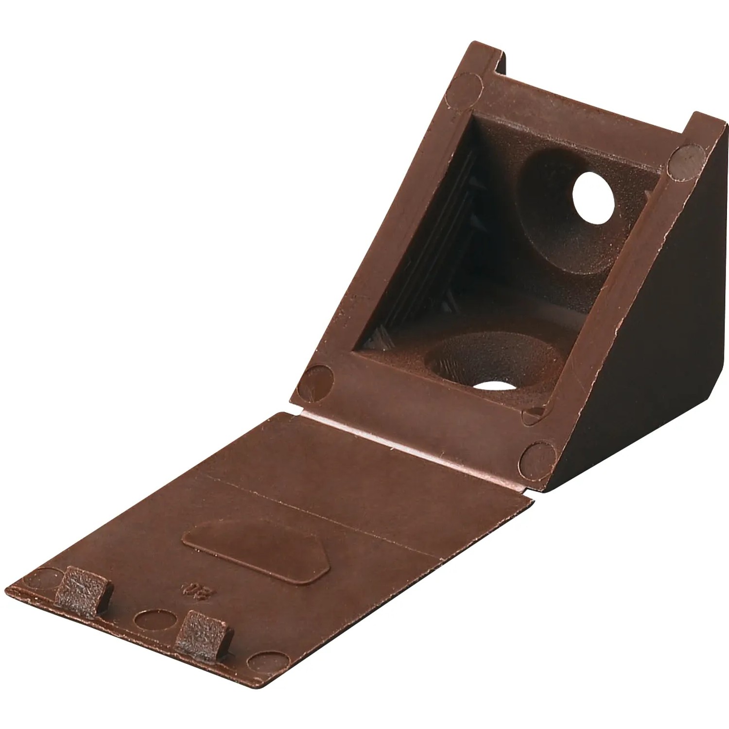 E-shop Hettich Univerzálny spojovací uholník, hnedý, 23 x 23 x 24 mm
