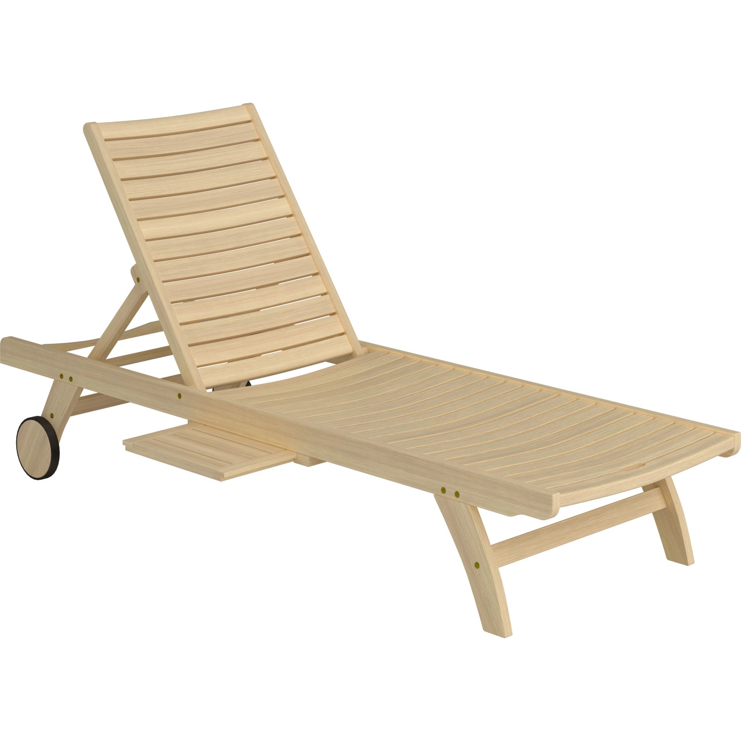 E-shop OBI Polohovateľné záhradné lehátko Canston agátové drevo 87 x 67 x 197 cm