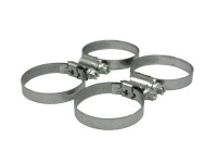 Hadicové spony, ušľachtilá oceľ, 4-dielna súprava, 30 - 45 mm