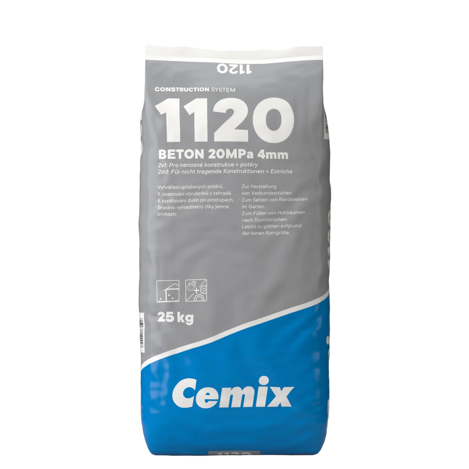 E-shop Cemix Cementový poter 20 MPa 25 kg