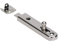 Skriňová zástrčka priama 70 mm poniklovaná, 2 ks