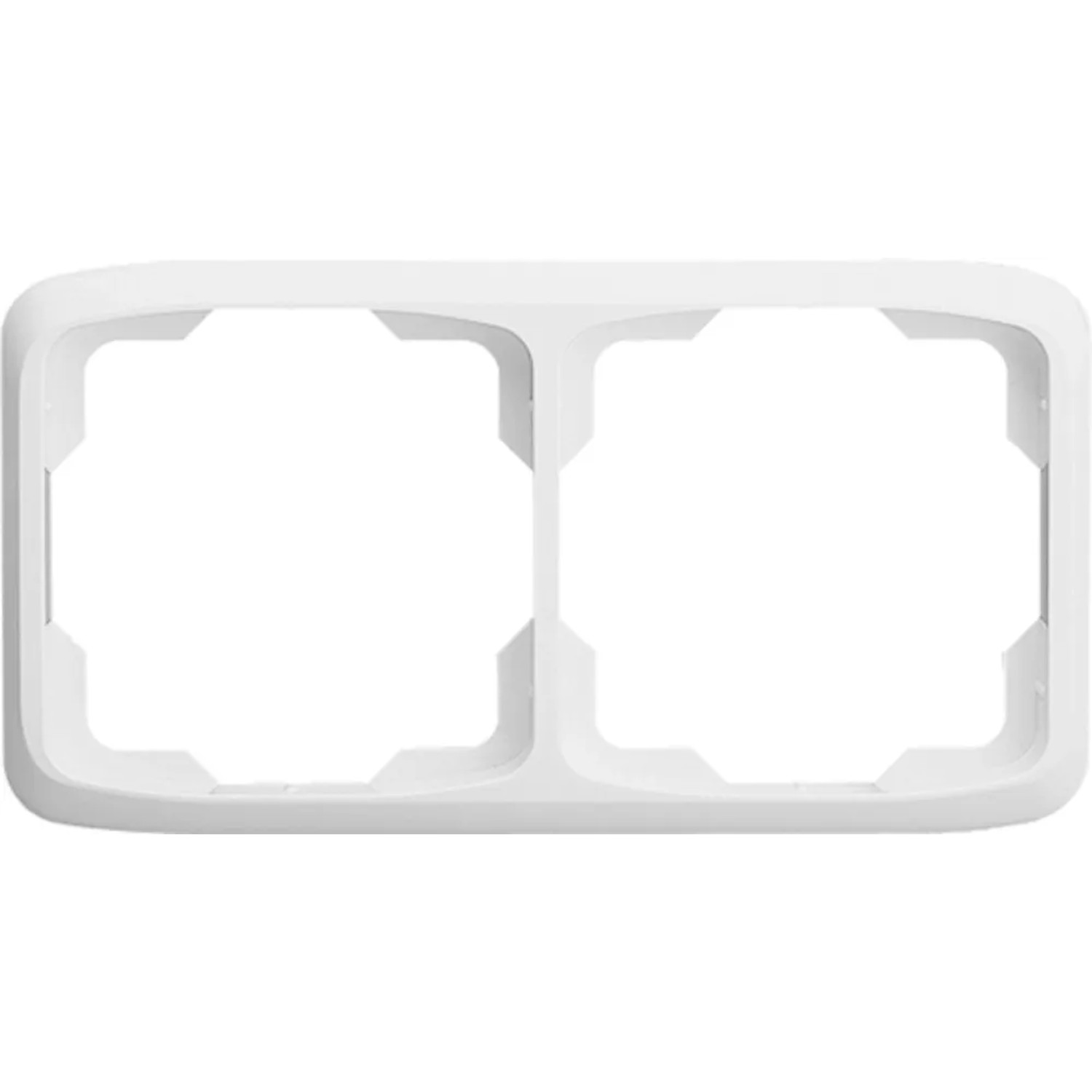E-shop ABB 2násobný rámček TANGO 3901A-B20 B, biely, 11,5 x 81 x 152 mm