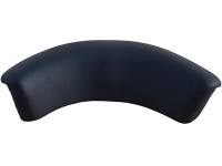 Nordlys Náhradná opierka hlavy, zaoblená, antracitová, 6,5 x 29 x 3 cm